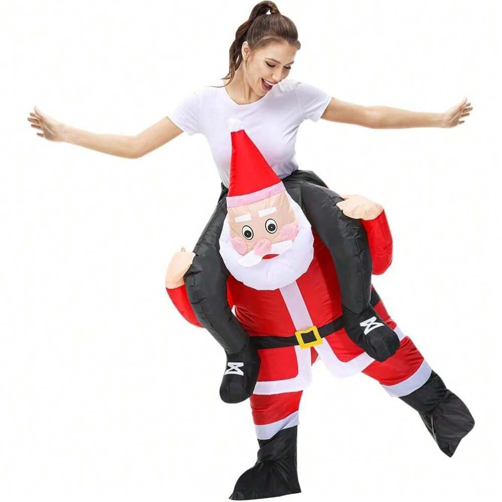 Suits - Aufblasbares Weihnachtsmann-Kostüm zum Aufsitzen, aufblasbarer Weihnachtsmann-Anzug