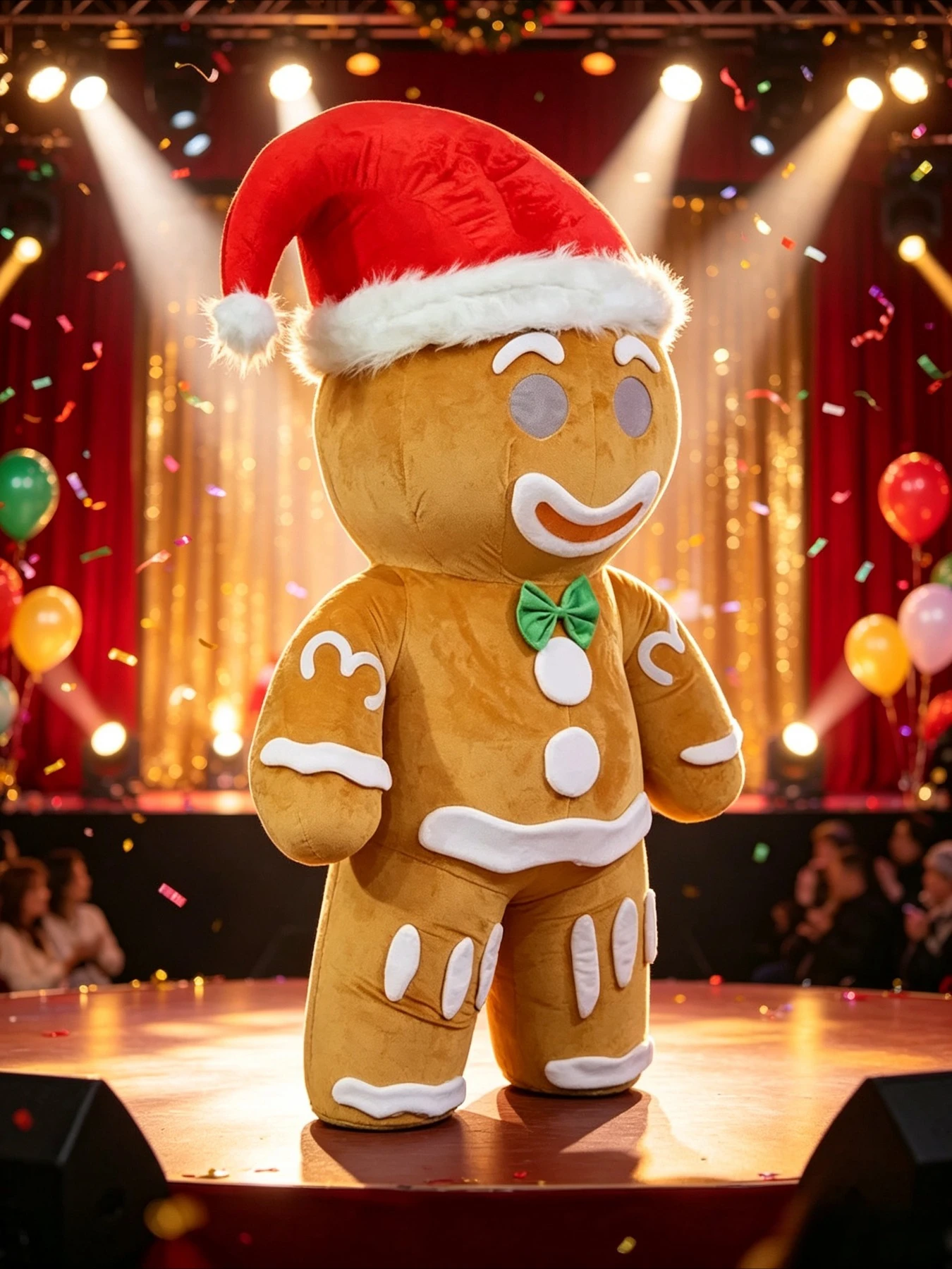 Suits - Aufblasbares Lebkuchenmann-Kostüm Maskottchen-Parade Erwachsenen-Geburtstags-Weihnachts-Halloween-Party-Anzüge Ohne Batterie