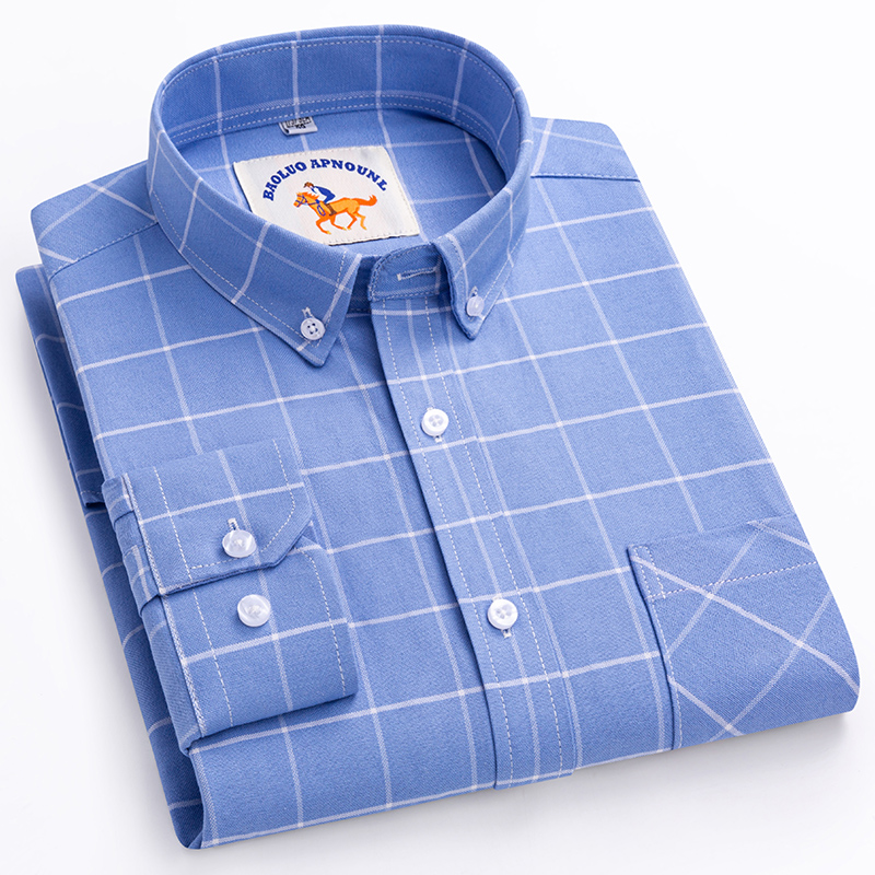 Neu eingetroffen: Übergrößen-H – Oxford Cotton Casual Shirt Business Bewertung und Preis