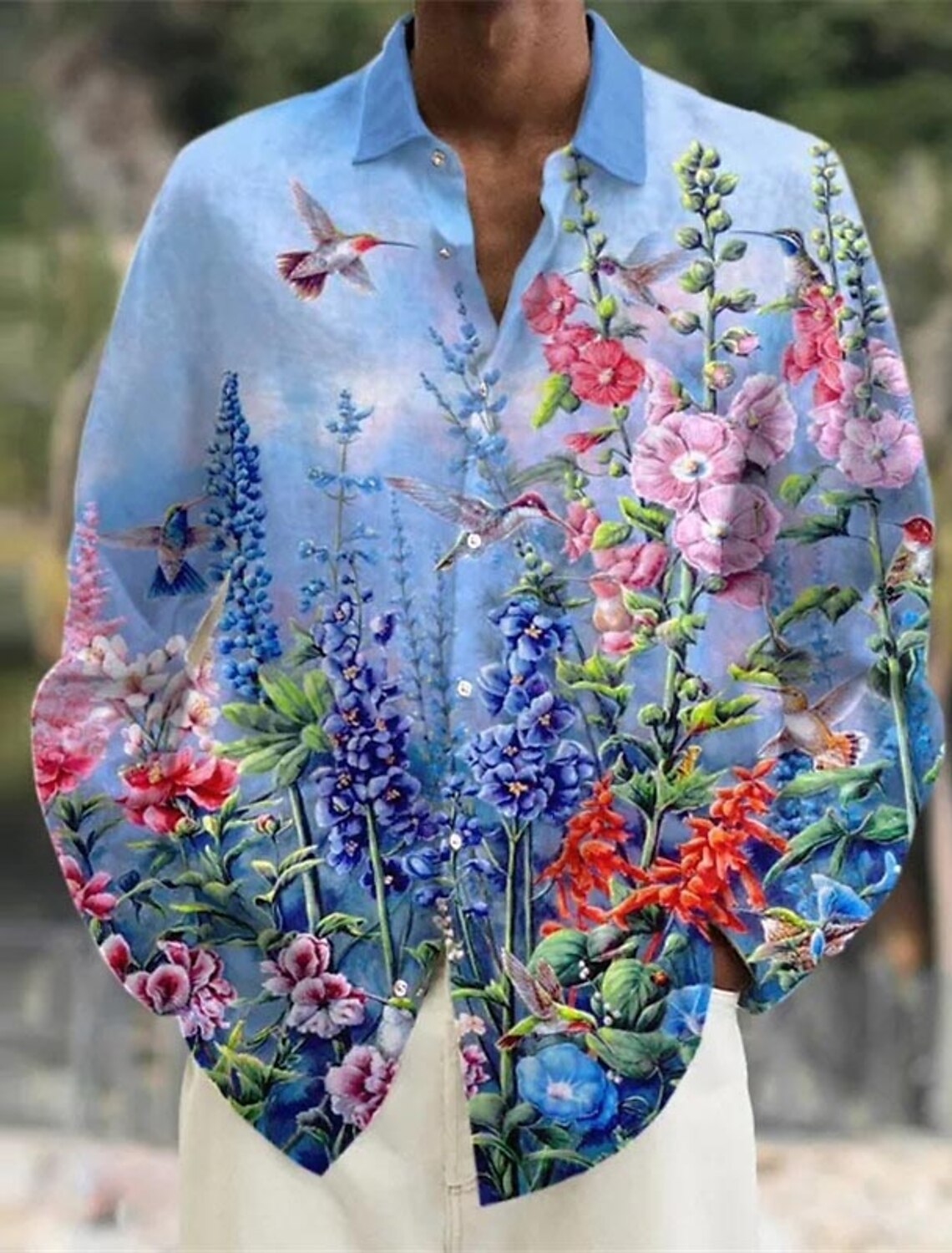 Herren hemd Leinen hemd Blumen – Vintage Hawaiian Floral Shirt Bewertung und Preis
