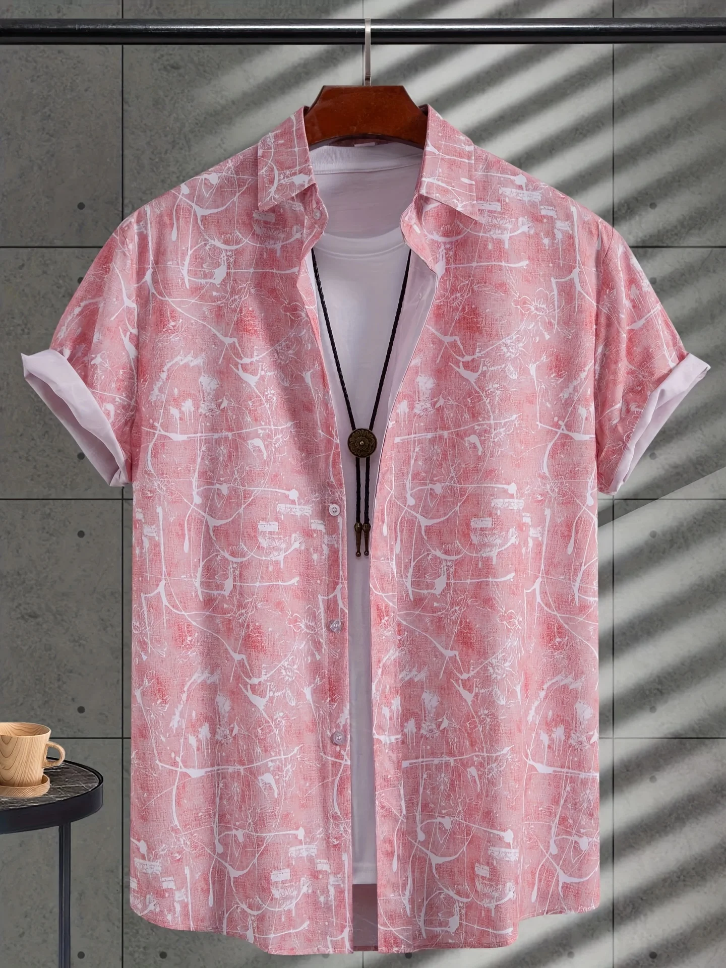 Herren Multi-Style Hellblaues  – Vintage Hawaiian Floral Shirt Bewertung und Preis