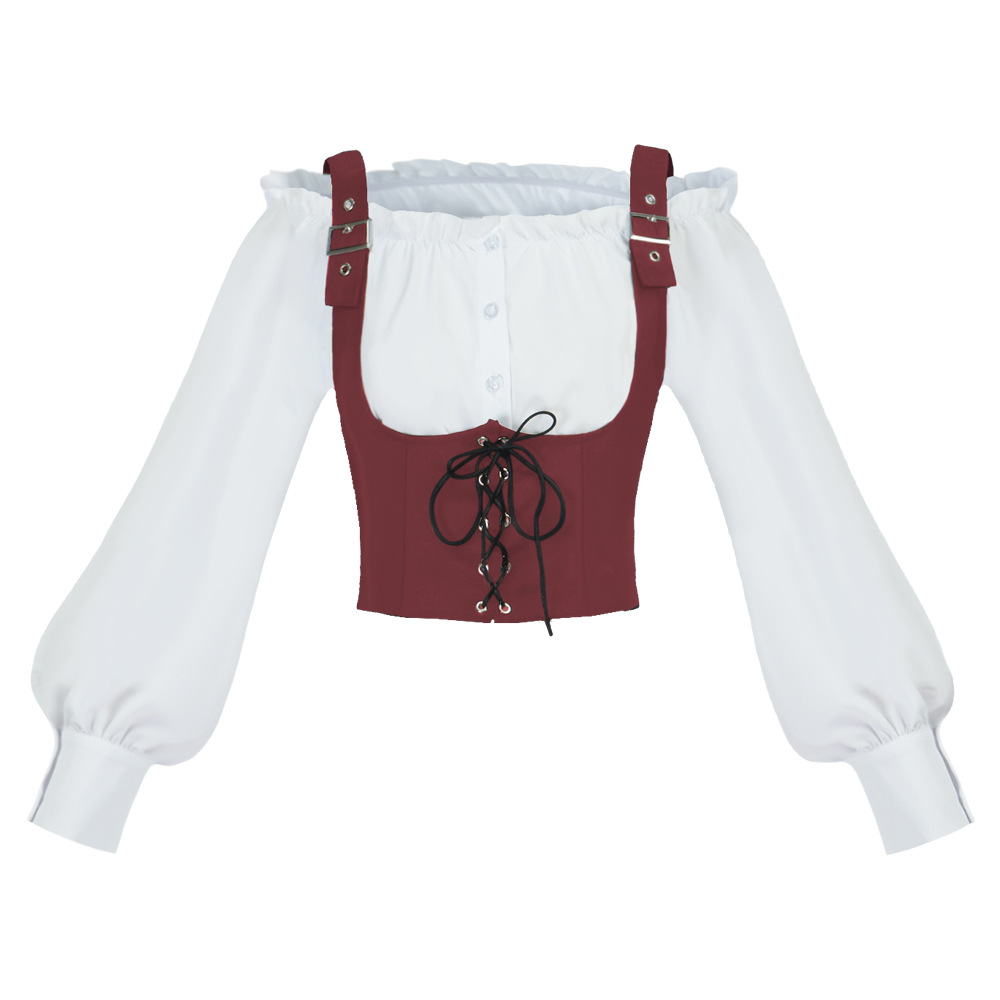 Retro-Bluse im Western-Stil fü – Shirts Bewertung und Preis